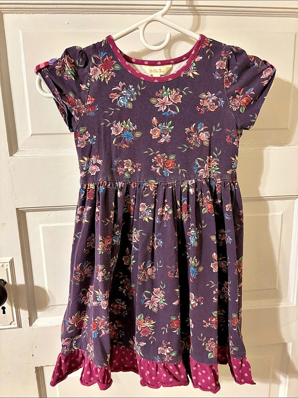 Matilda Jane Floral Purple & Pink Girls' Dress